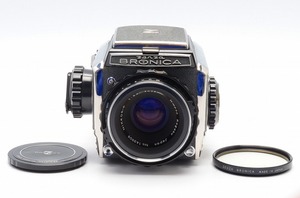 【美品１円出品】ZENZA BRONICA S2 A Nikkor P 75mm F/2.8 フィルムバック ウエストレベルファインダー 動作確認済み 現状品