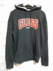 ★即決★【GUESS ゲス】 フード周りロゴ入り パーカーsizeS