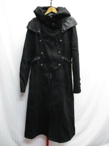 PUNK RAVE　メンズコート　黒　メンズL　パンクレイブ　ナポレオンジャケット風デザインコート　ロングコート　ブラックコート　11232