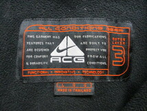 ナイキACG　NIKE ACG　90s00sヴィンテージ　裏フリース地ナイロンパーカー　メンズL　アノラックパーカー　青黒オレンジ　ジャンパー11234_画像4