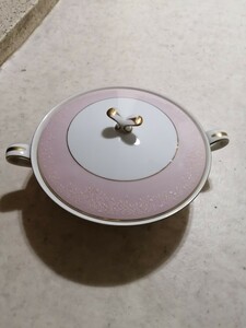 【食器】ノリタケ　Noritake　スープポット　蓋付　取っ手　STRATFORD