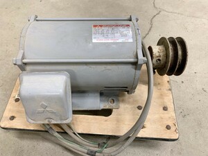 中古 MITSUBISHI 三菱 SB-JR 2.2kw 4POLE 200V モーター 動力 軸径28mm 引取歓迎 茨城県常陸大宮市根本 231103や10 M 100