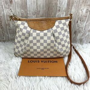 ルイヴィトン LOUIS VUITTON ダミエ アズール シラクーサPM N41113 ショルダーバッグ 通勤 通学 買い物 上品 高級 トートバッグ レディース