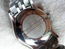 美品　EMPORIO ARMANIエンポリオアルマーニ AR-1787　エメラルドブルー文字盤 腕時計　ビッグサイズ クロノグラフ クオーツ_画像6