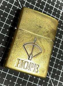 【※動画 チューニング Zippo レア Hope ゴールド燻】◎美鋭音 ホープ 金燻し加工 貴重 ゴールドインナー 真鍮