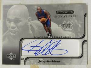 】UD 2002-03 Ovation】Jerry Stackhouse●Signatures/Auto