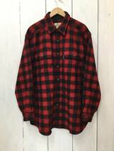 WOOLRICH ウールリッチ 美品 ウールシャツ ヘビーネルシャツ ウール×ナイロン 厚手シャツ メンズXL 良品綺麗_画像2