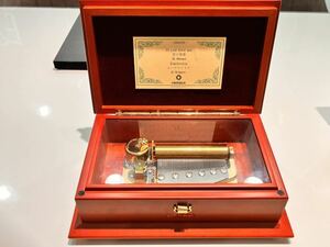 パ) ORPHEUS オルフェウス オルゴール SANKYO 愛の賛歌 エーデルワイス 高級オルゴール　50NOTE アンティーク サンキョー 