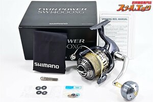 ★☆【シマノ】 15ツインパワー SW14000XG オーシャンマークノーリミッツ13SW16000スプール&夢屋45mmアルミラウンドノブ装着★☆m32738