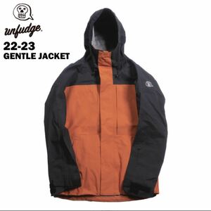 新品未使用　自宅保管品22-23 unfudge GENTLE JACKET Lサイズ　CAMEL ファイバープロテクション加工済みアンファッジジェントルジャケット