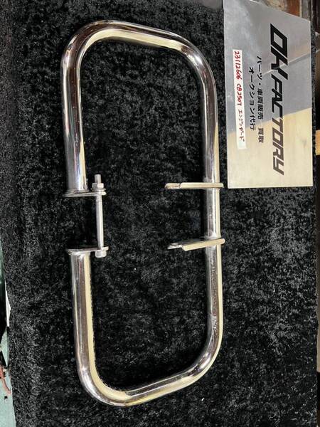 23112606 当時物 激レア 美品 cb250t エンジンガード メッキ 純正オプション ホーク cb250d 400d ホーク2 スーパーホーク beet