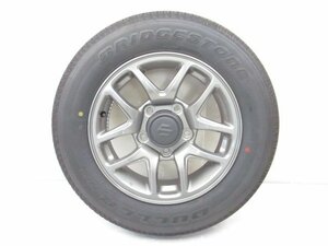 ★ 訳アリ品 新車外し ジムニー JB64W 純正 ホイール タイヤ セット 16 × 5.5J +22 2023年 175/80R16 BRIDGESTONE DUELER (B036222)