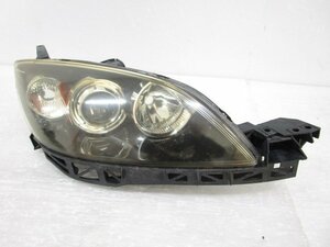 即決あり 取付部破損無し AXELA アクセラ BK5P 中期 純正 右 HID ヘッド ライト ユニット STANLEY P2951 P2592 (B036499)