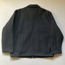 00s OLD GAP zip up wool jacket オールドギャップ ジップアップ ウールジャケット ハーフコート 黒_画像6