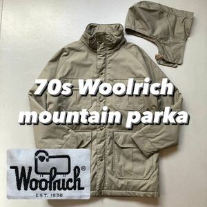 70s Woolrich mountain parka 70年代 ウールリッチ マウンテンパーカー