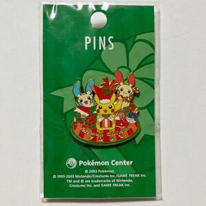 ポケモンセンター ピンバッジ 2003 プラスル　マイナン　Pokmon Center ポケモン ピンバッチ ポケットモンスター クリスマス ロゴピンズ 