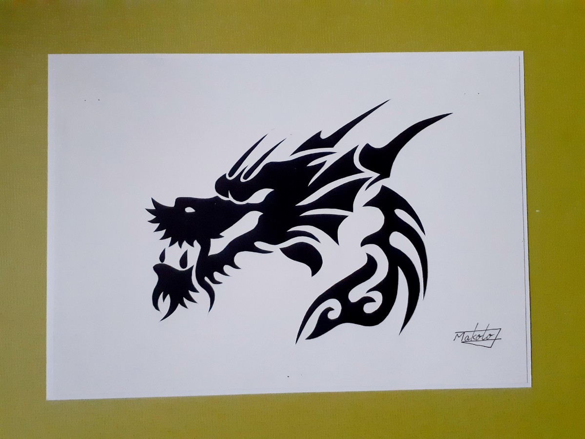 Paper-cutting art 2024 zodiac/dragon, artwork, painting, Hirie, Kirie