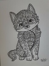 ペン画　ねこ_画像3