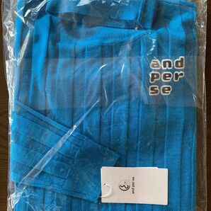 and per se アンパスィタートルニットセーター新品未開封品 レディースゴルフウェアLサイズ定価19800円