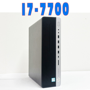 HPデスクトップ EliteDesk 800 G3 ・Core i7-7700・メモリ16GB・SSD256GB+HDD1TB・Display・マルチ・Windows 11 ・Office 2021・[A84]