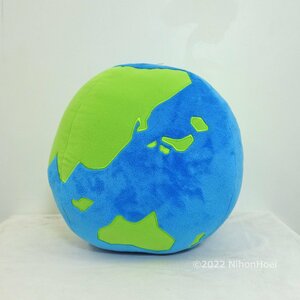 Art hand Auction Livraison gratuite ◆ Jouet en peluche en forme de globe ◆ Globe d'affichage moelleux de 31 cm de diamètre ◆ Décoration intérieure, Articles faits à la main, intérieur, marchandises diverses, ornement, objet