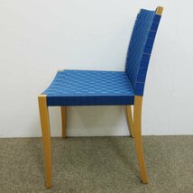 未使用/長期保管品 THONET ダイニングチェア ブルー ◆ 幅490 奥行563 高さ820mm ◆ 木製枠 テープ布張 青 トーネット_画像5