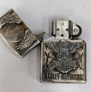 【YYD-2067NY】ZIPPO ハーレーダビッドソン HDP-07 ビッグメタル 日本限定 火花〇 コレクターズアイテム 喫煙具 ジッポライター