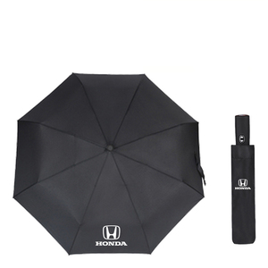 送料無料 ホンダ HONDA 折りたたみ傘 自動オープン 紫外線遮蔽 雨傘 骨数8 車専用傘 ブラック 収納袋付き