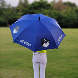 ゴルフ傘 ブルー Malbon 長傘 自動オープン 晴雨両用 日焼け防止 紫外線遮断99％ 新品送料無料