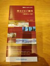 ★即決送料無料！西武ホールディングス株主優待（1000株）株主優待券冊子1冊+西武ライオンズ観戦内野指定席引換5枚+株主優待乗車証4枚_画像1