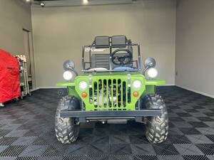 New vehicle未使用　ネクストCrewザー　MiniJeep　ガソリンモデル　49㏄　公道走行可能　全塗装済み　AMGGreenヘルマグノ(マット)