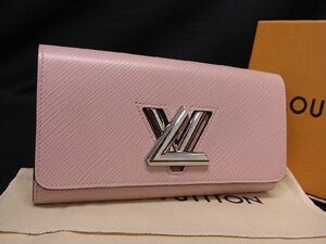 1円 ■極美品■ LOUIS VUITTON ルイヴィトン M61178 エピ ポルトフォイユ ツイスト 二つ折り 長財布 ウォレット ピンク系 AR9581