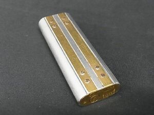 1円 Cartier カルティエ サントス 高級ガスライター ローラーガスライター 喫煙グッズ 喫煙具 メンズ シルバー系×ゴールド系 AS3510