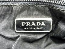 1円 PRADA プラダ テスートナイロン×レザー ビジネスバッグ ブリーフケース ハンドバッグ 書類かばん メンズ ブラック系 AT0186_画像6