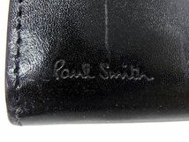 1円 ■美品■ Paul Smith ポールスミス レザー 二つ折り 長財布 ウォレット 小銭入れ メンズ レディース ブラック系 BG4681_画像6