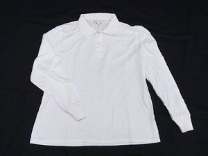 # beautiful goods # ChristianDior Dior sport cotton 100% polo-shirt with long sleeves tops declared size S Western-style clothes eggshell white series AQ4180