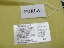 ■新品■未使用■ FURLA フルラ カシミヤ100％ マフラー ストール 防寒具 レディース イエロー系×グレー系 BE4906_画像4