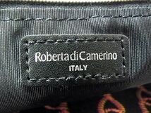 1円 ■極美品■ Roberta di Camerino ロベルタ ディ カメリーノ ナイロン×レザー トートバッグ ブラウン系×ブラック系 CB1025_画像6