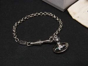 1円 ■美品■ Vivienne Westwood ヴィヴィアンウエストウッド プチオーブ カラーストーン ブレスレット アクセサリー シルバー系 AT1385