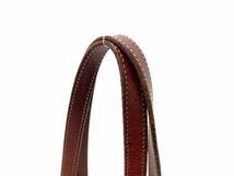 1円 DOONEY&BOURKE ドゥーニーアンドバーク レザー ショルダーバッグ トートバッグ 肩掛けかばん レディース ボルドー系 CB1157_画像2