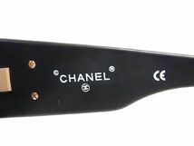 1円 ■美品■ CHANEL シャネル 01451 90405 ココマーク サングラス メガネ 眼鏡 レディース ブラック系 AU0928_画像4