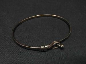 1円 TIFFANY＆Co ティファニー フック&アイ SV925×K18 750 18金 ブレスレット バングル アクセサリー シルバー系 AP6873