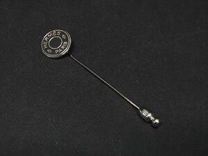 1円 ■美品■ HERMES エルメス セリエ ピンブローチ ピンバッジ アクセサリー レディース メンズ シルバー系 AT1236