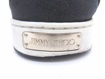 1円 ■美品■ JIMMY CHOO　ジミーチュウ スエード ハイカットスニーカー サイズ36 (約23.0cm) 靴 シューズ レディース ブラック系 AS3638_画像5