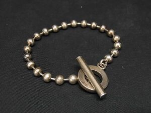 1円 GUCCI グッチ SV925 ボールチェーン ブレスレット アクセサリー メンズ レディース シルバー系 AT0763