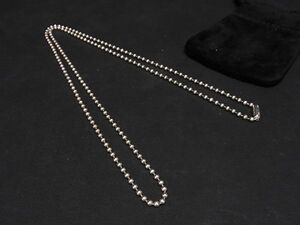 1円 ■極美品■ CHROME HEARTS クロムハーツ ボールチェーン ネックレス アクセサリー シルバー系 AS3225