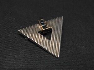 1円 TIFFANY＆Co ティファニー SV925×K14 14金 カラーストーン ピンバッジ ピンブローチ アクセサリー レディース ゴールド系 AN6322