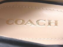 ■美品■ COACH コーチ レザー ピンヒール パンプス 表記サイズ7.5 38 (約25.5cm) 靴 シューズ レディース ブラック系 DD2121_画像5