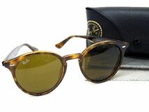 1円 ■極美品■ Ray-Ban レイバン RB2180-F 710/73 サングラス メガネ 眼鏡 レディース メンズ ブラウン系 AU0952_画像1