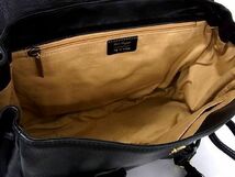 1円■美品■ Salvatore Ferragamo フェラガモ FG 21 6369 ガンチーニ レザー タッセル ハンドバッグ トート ショルダー ブラック系 CD0032_画像5